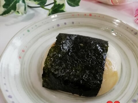 材料3つ！レンジ30秒☆海苔しょうゆ餅